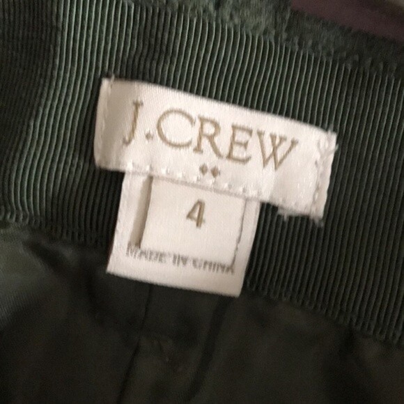 J. Crew army green wool mini skirt size 4 - Picture 9 of 10